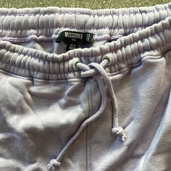 Missguided purple joggers. Talk length. Worn once - Picture 2 of 2